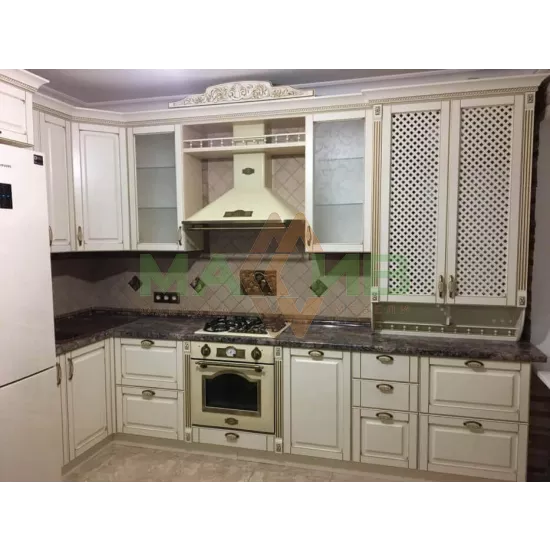 Кухни МДФ эмалированные Кухня "АТТИКА" с вкладными фасадами