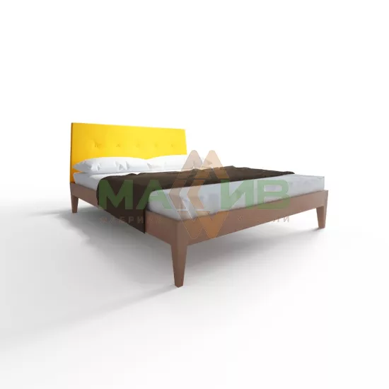 Кровати Кровать "СКАНДИ 4" со спинкой из МДФ + шпон